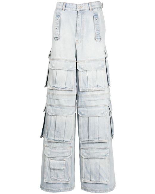 Vetements wide-leg multi-pocket jeans