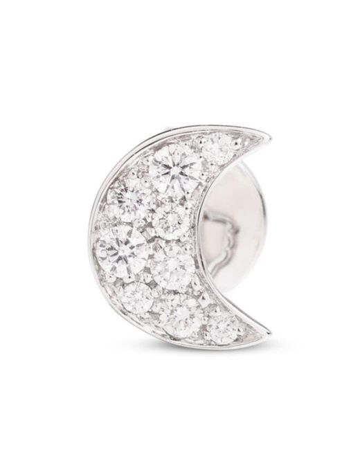 Dodo 18kt white gold Moon Precious diamond single earring