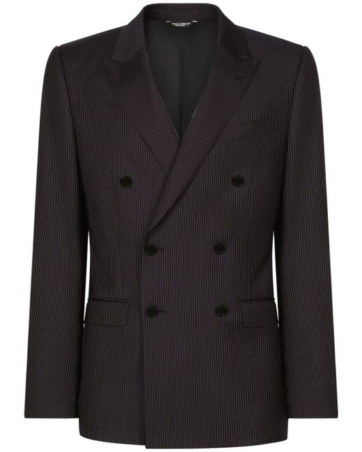 Dolce & Gabbana striped double-breasted two-piece suit