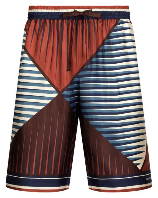 Dolce & Gabbana geometric-print shorts