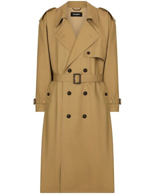 Dolce & Gabbana belted double-breasted coat