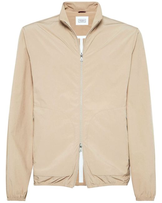 Brunello Cucinelli zip-fastening windbreaker jacket