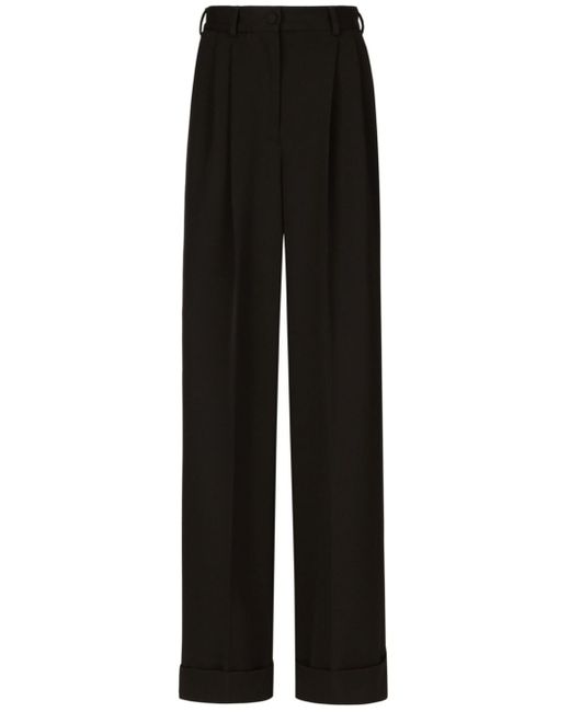 Dolce & Gabbana pleated wide-leg trousers