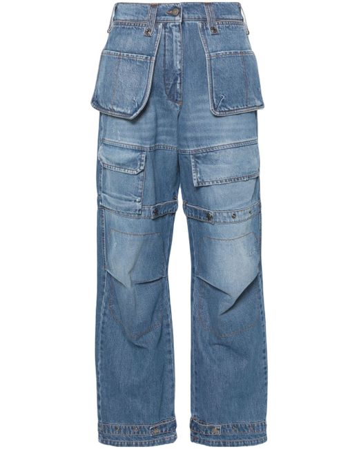 Msgm wide-leg cargo jeans