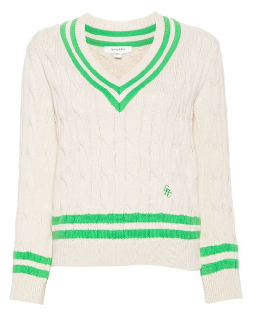 Sporty & Rich cable-knit jumper