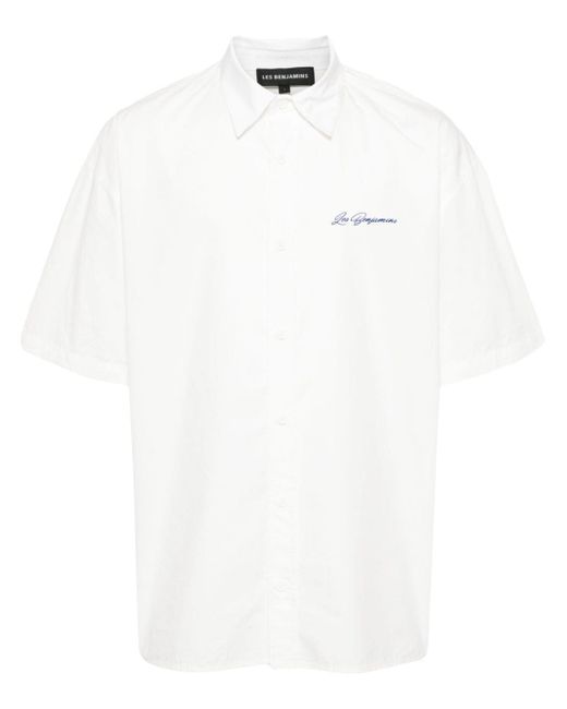 Les Benjamins logo-print shirt
