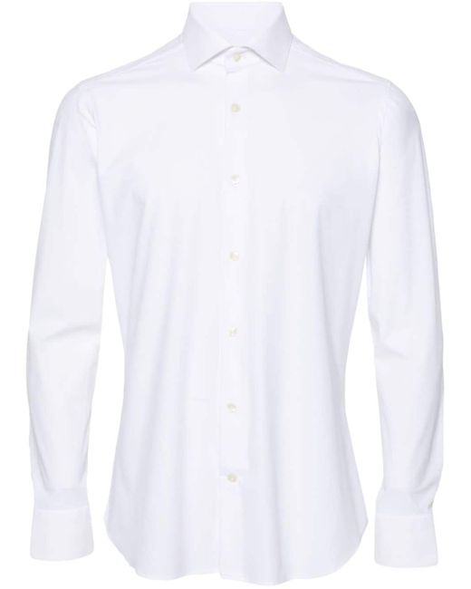 Tintoria Mattei spread-collar button-up shirt