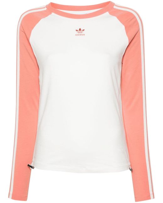 Adidas colour-block long-sleeve T-shirt