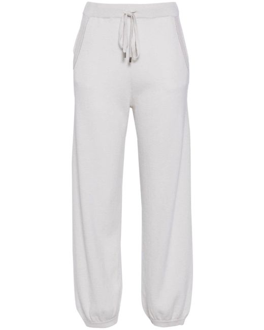 N.Peal drawstring cashmere track pants