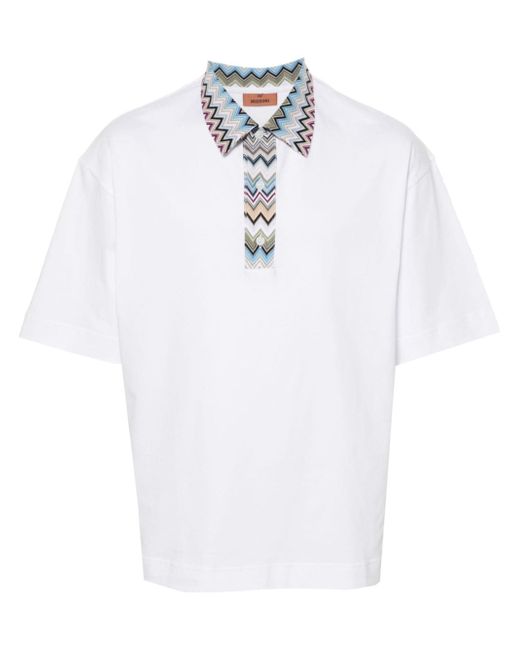 Missoni zigzag-detail polo shirt