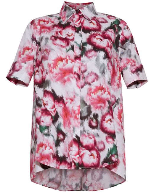 Adam Lippes Trapeze floral-print shirt