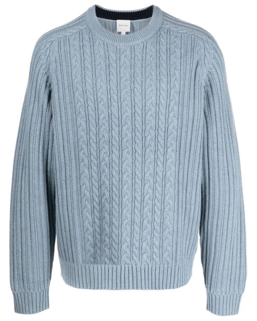 Paul Smith cable-knit cashmere-blend jumper