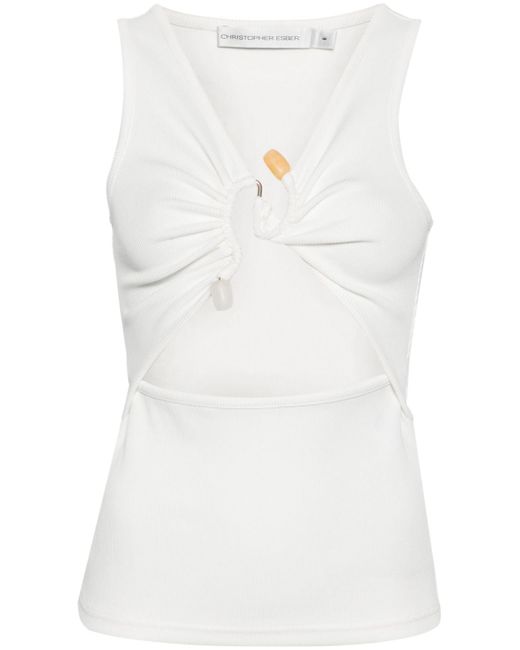 Christopher Esber cut-out detailed tank top