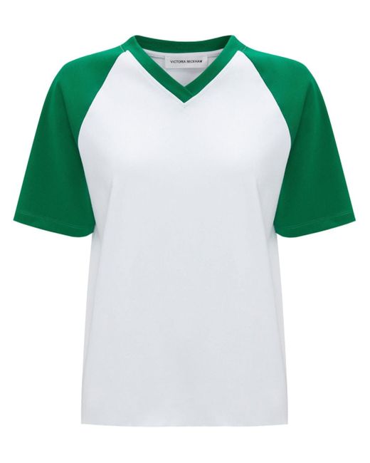 Victoria Beckham Football organic-cotton T-shirt
