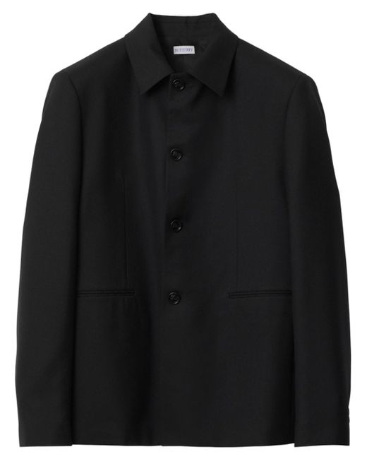 Burberry button-down wool tailored jacket