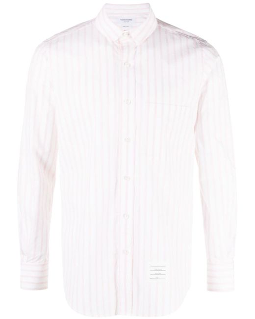 Thom Browne striped long-sleeve shirt
