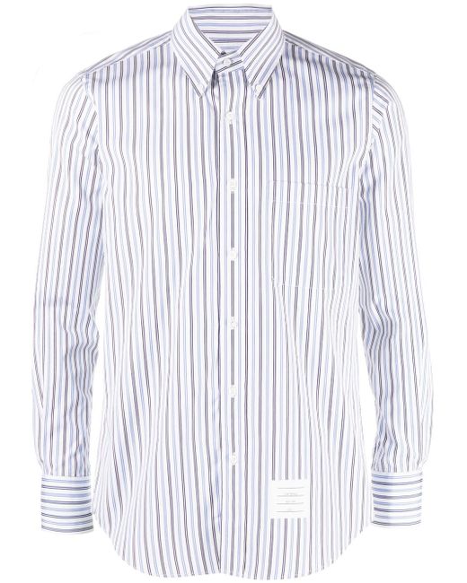 Thom Browne striped poplin shirt