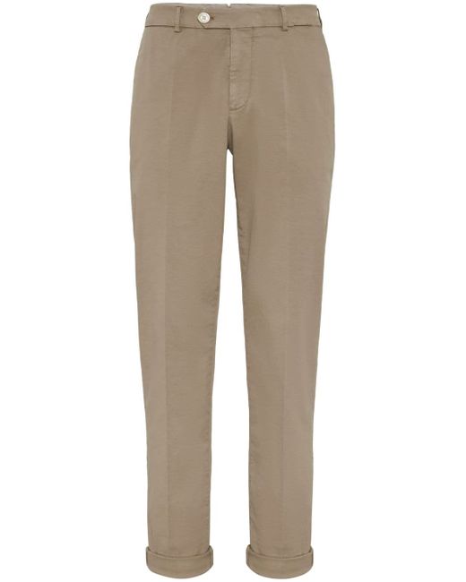 Brunello Cucinelli cotton-blend trousers