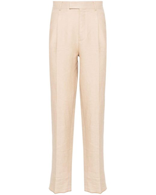 Z Zegna pleat-detail tailored trousers