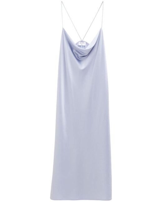 Filippa K draped stretch-silk slip dress