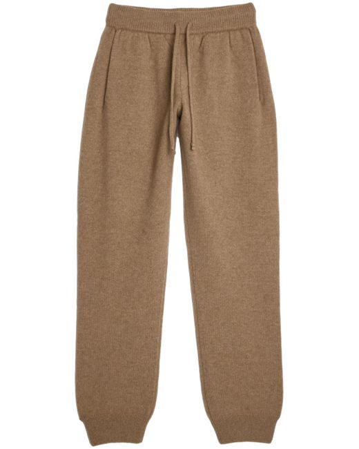 Auralee drawstring knitted trousers