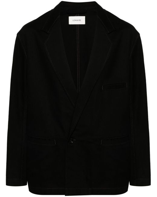 Lemaire single-breasted twill blazer