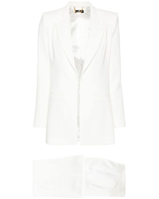 Elisabetta Franchi crepe-textured suit