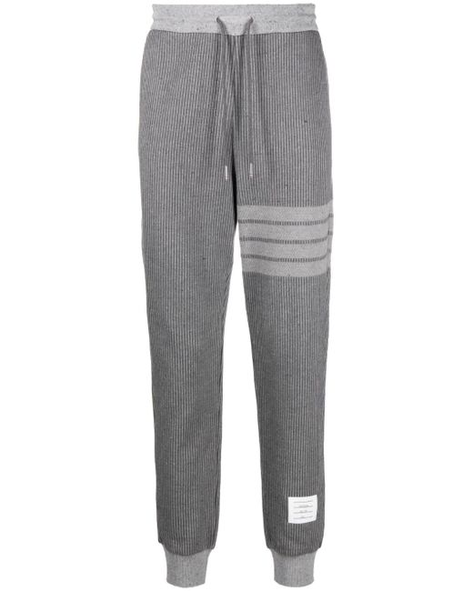 Thom Browne -Bar knitted track pants