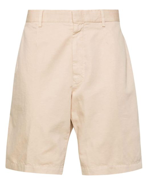 Z Zegna wide-leg cotton chino shorts