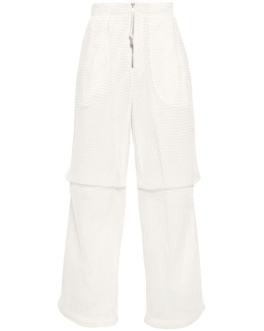 Jil Sander layered open-knit trousers