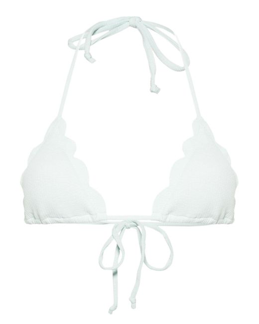 Marysia Broadway scallop-edge bikini top