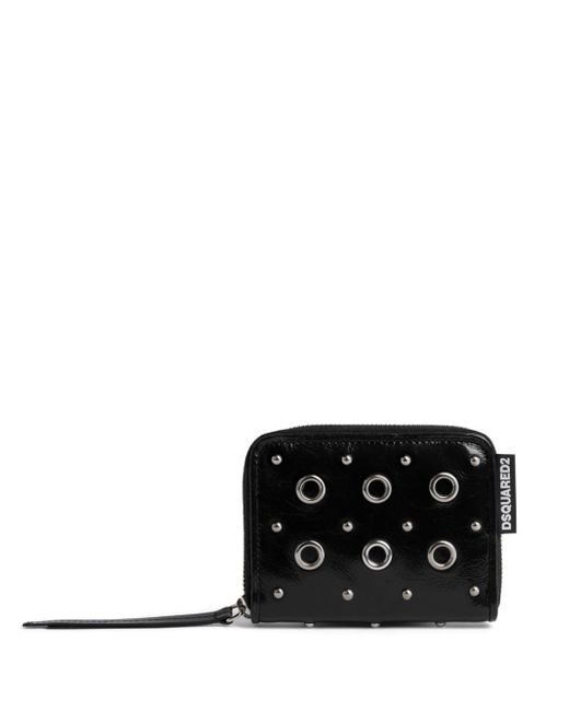 Dsquared2 eyelet-detail leather wallet