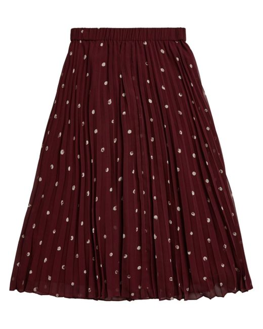 Jason Wu polka-dot print pleated skirt