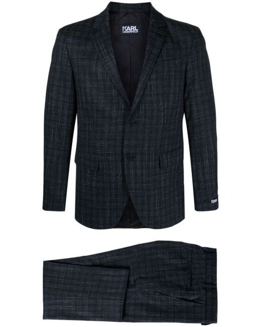 Karl Lagerfeld Clever checked-print suit