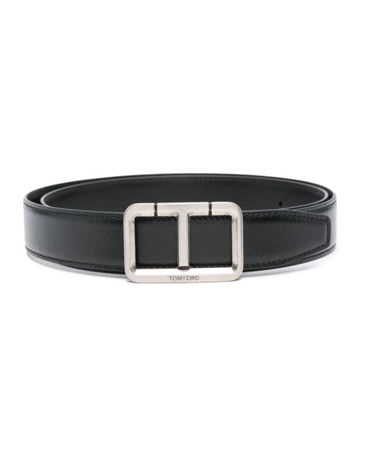 Tom Ford logo-buckle leather belt