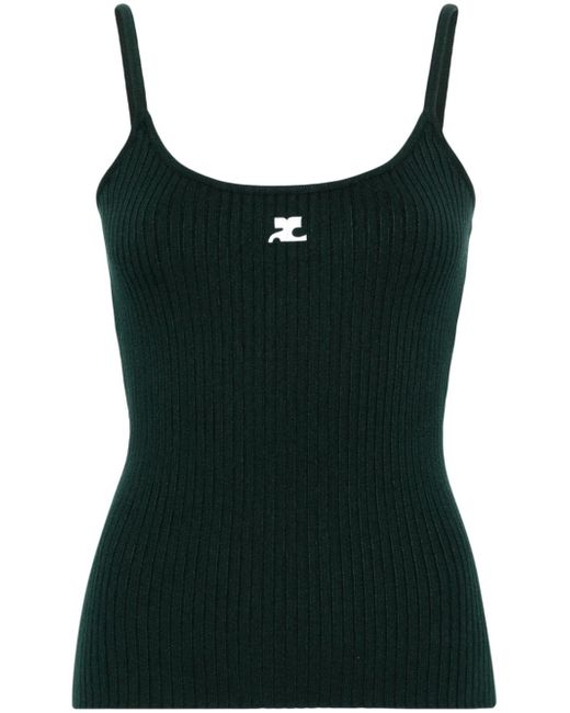 Courrèges ribbed-knit tank top