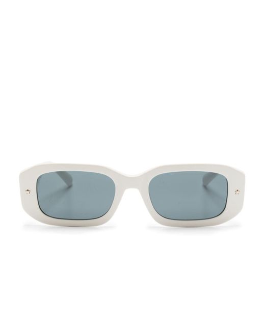 Chiara Ferragni logo-print rectangle-frame sunglasses