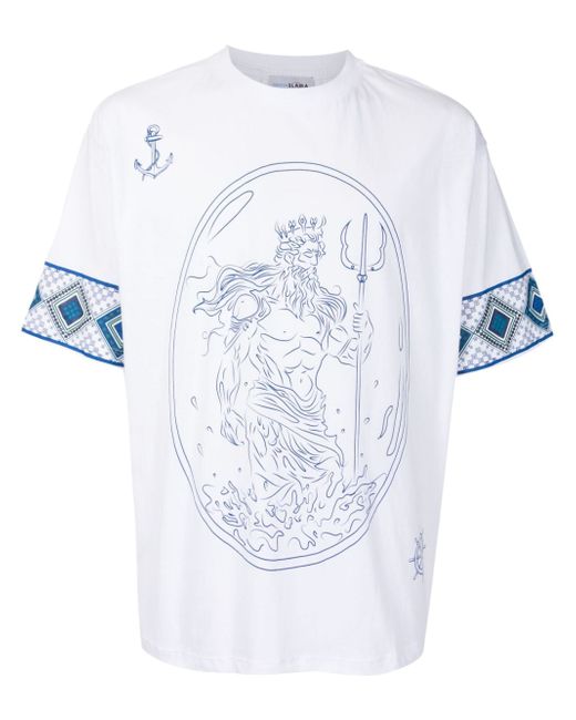 Amir Slama x Mahaslama Poseidon-print T-shirt