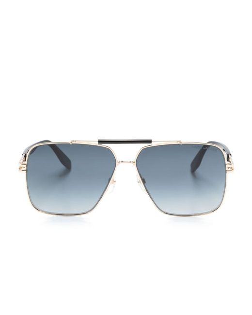 Marc Jacobs logo-engraved navigator-frame sunglasses
