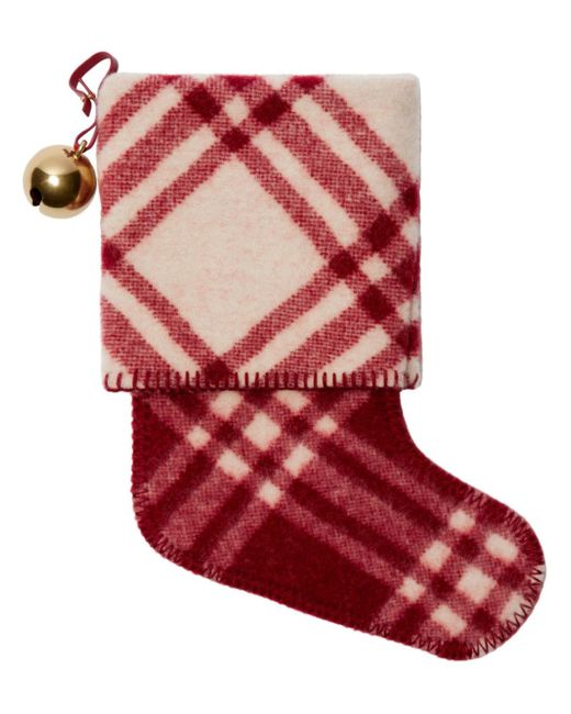 Burberry check-pattern stocking