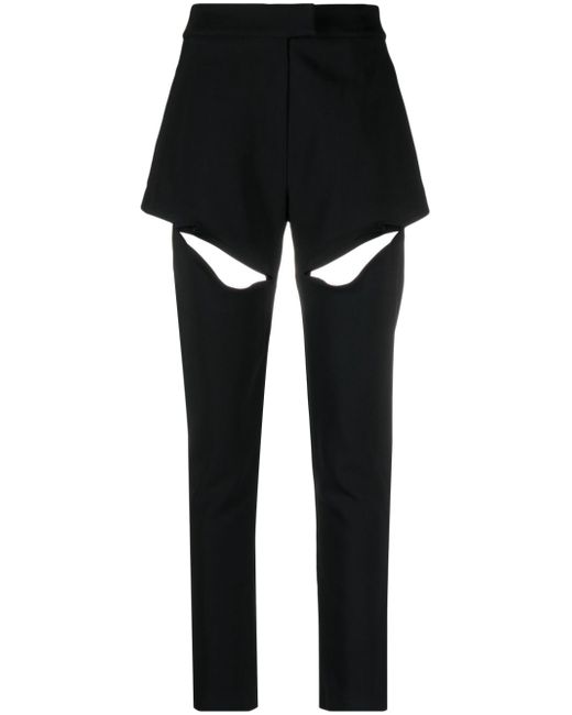 Pnk cut-out tailored trousers