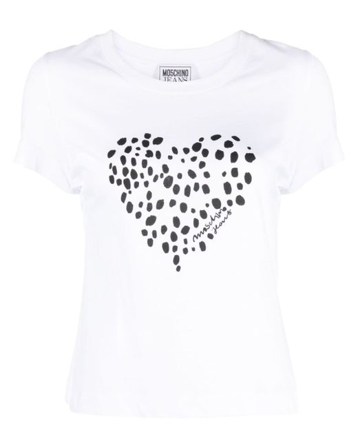 Moschino Jeans heart-print T-shirt