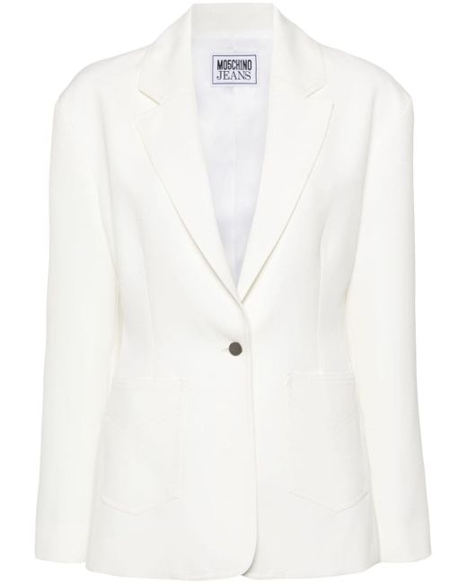 Moschino Jeans notched-lapels single-breasted blazer