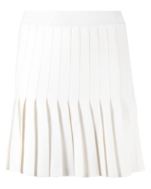 Sandro pleated crepe miniskirt