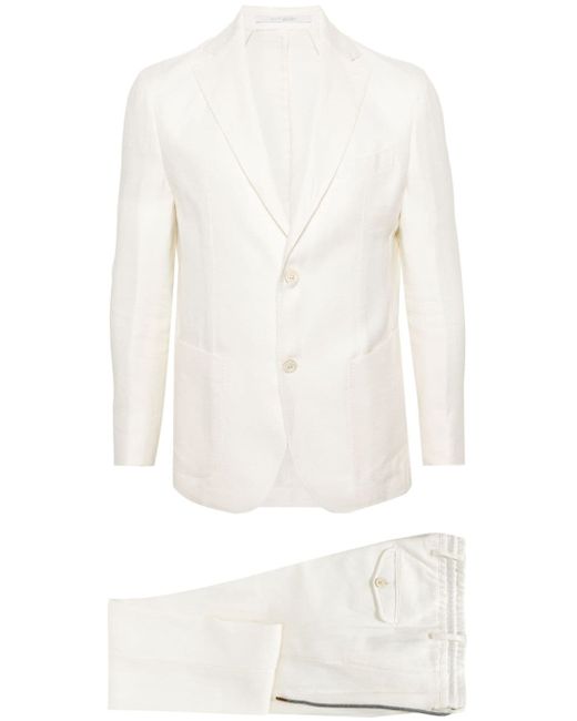 Eleventy single-breasted linen blend suit