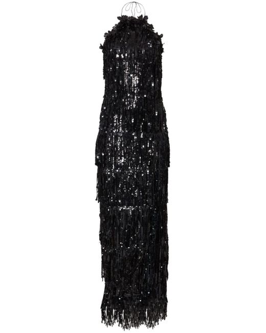 Carolina Herrera sequin-embellished halterneck dress