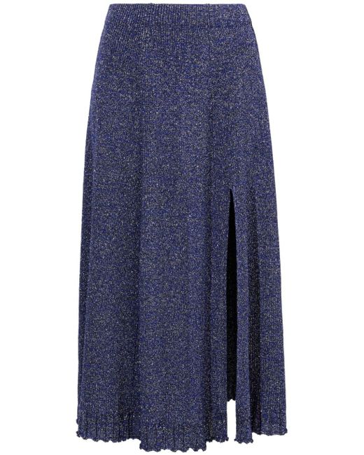 Proenza Schouler White Label Lidia lurex-detail knitted skirt