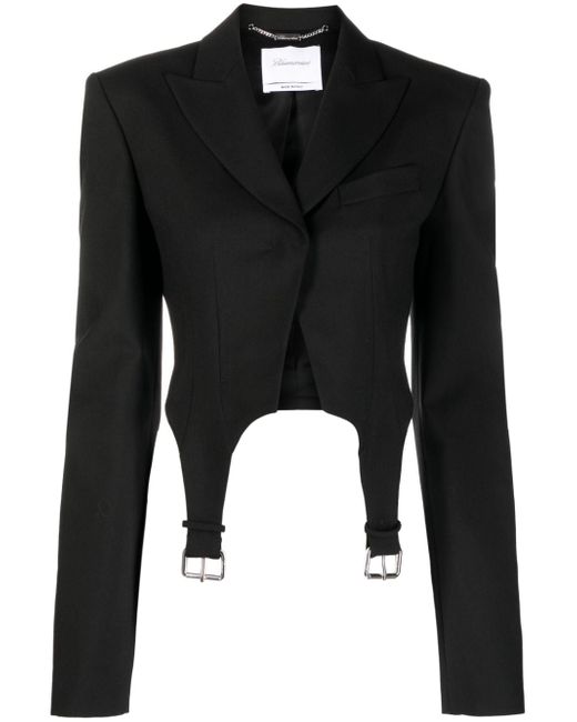Blumarine buckle-detail cropped blazer