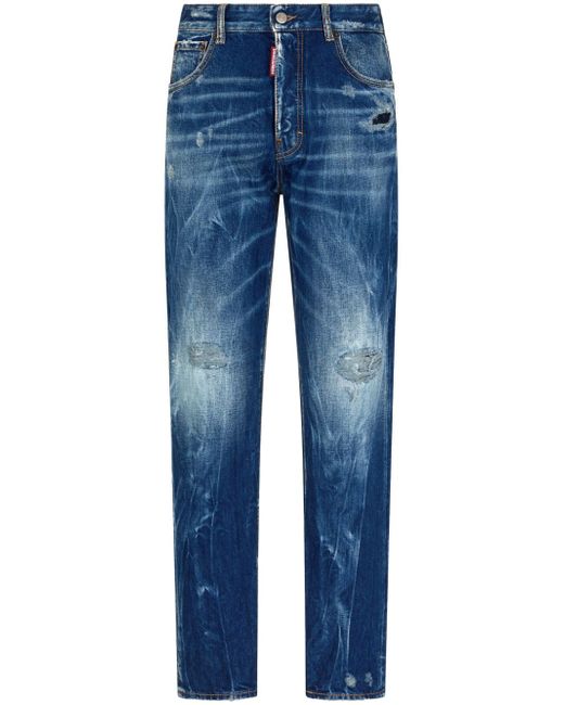 Dsquared2 distressed slim-leg jeans