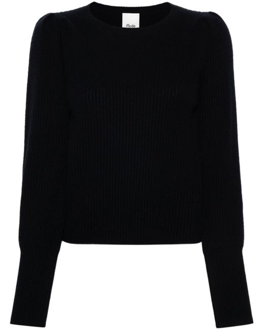 Allude puff-sleeve jumper